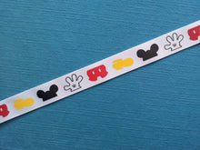 Mickey Parts 7/8&quot; Grosgrain Ribbon