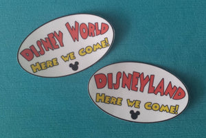 Disney World or Disneyland Here We Come! Bumper Sticker or Car Magnet