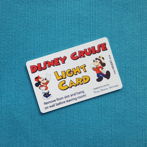Mickey and Minnie Disney Cruise Light Card® card key switch activator for Fish Extender FE Gift DCL