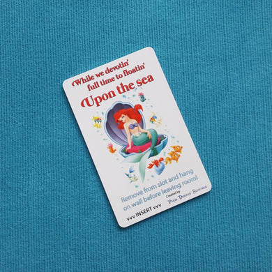Little Mermaid Ariel "Upon the Sea" Disney Cruise Light Card® card key switch activator for Fish Extender FE Gift DCL