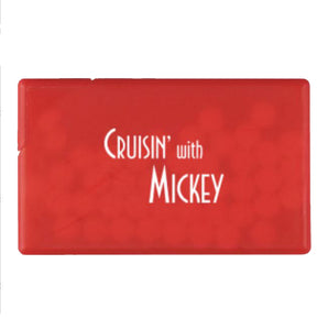 Cruisin' with Mickey Mint Card - Peppermint or Cinnamon Candy